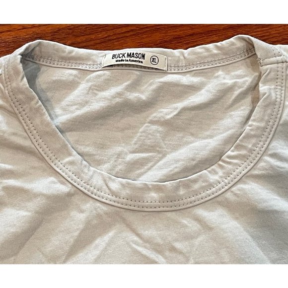 BUCK MASON HARBOR GREY CURVED HEM SZ XL - Picture 5 of 10